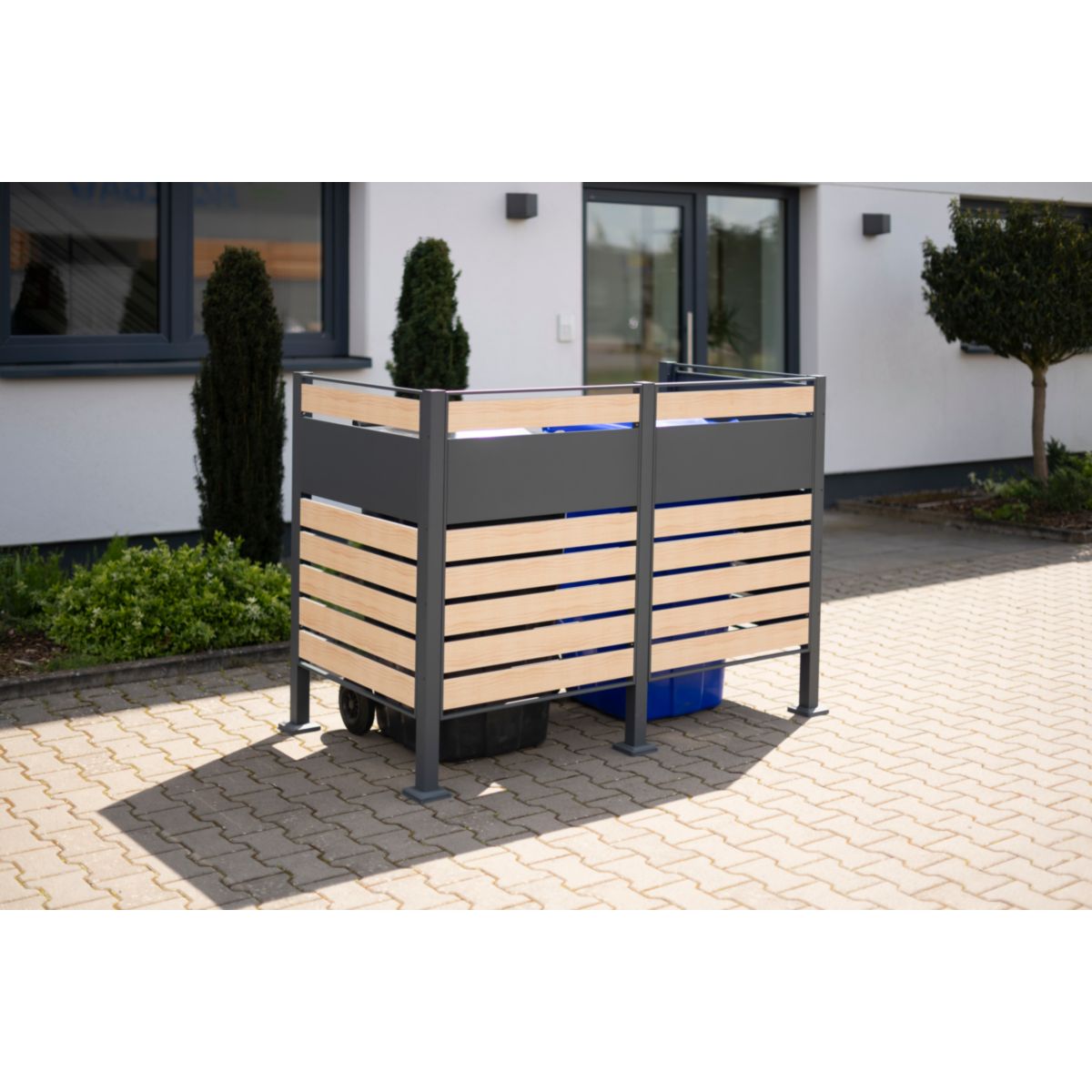 Westmann Mülltonnenverkleidung Planum 2x 240 L 1er Box 90x170x120 cm Bild 2