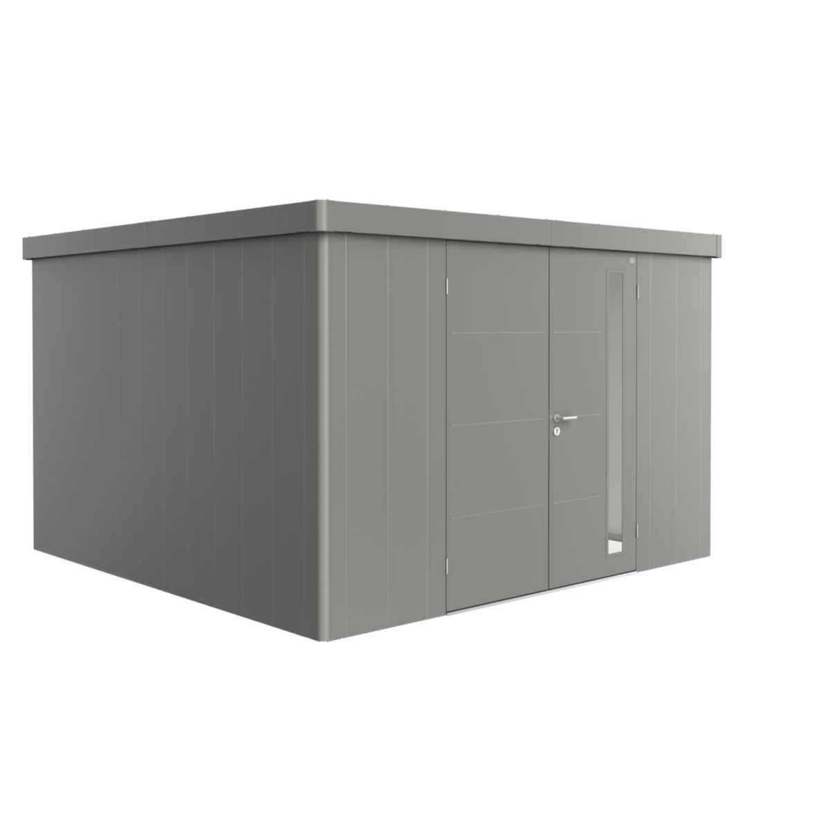 Biohort Gerätehaus Neo 4D Doppeltüre quarzgrau-metallic