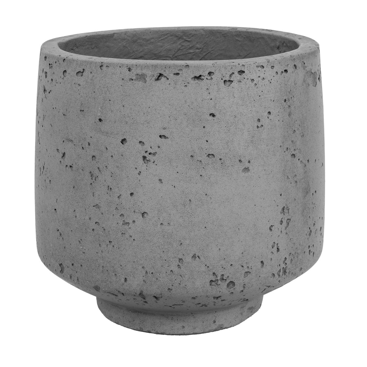 Haveson Pflanztopf PORES grau 23 x 23 x 21 cm Bild 1