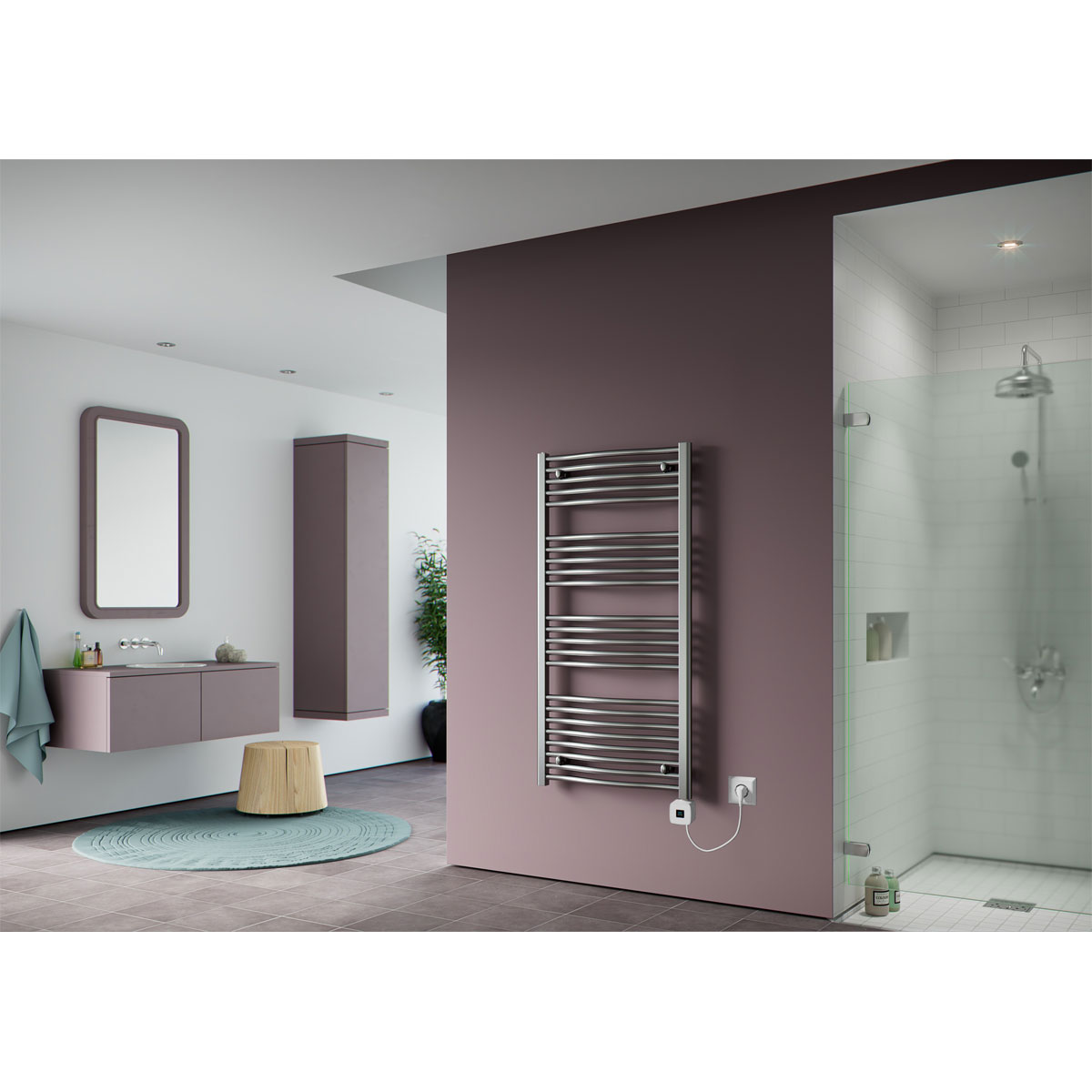 Ximax  Elektrischer Handtuchwärmer C3 1732 x 600 mm 900 Watt Typ 1 Chrom Bild 2