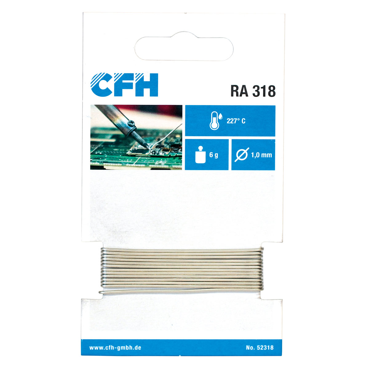 Germany product data sample: CFH Radiolot RA 318 bleifrei 6g