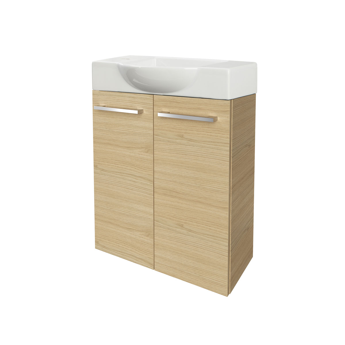 Fackelmann  Gäste-WC Waschtischunterschrank SBC 520 x 600 x 243 mm Sandeiche Bild 3