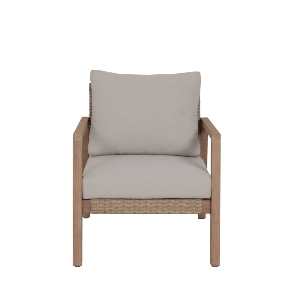 Garden Pleasure Lounge-Set SAN MATEO, 4-teilig, Eukalyptus,Geflecht,Polyester100% Bild 12