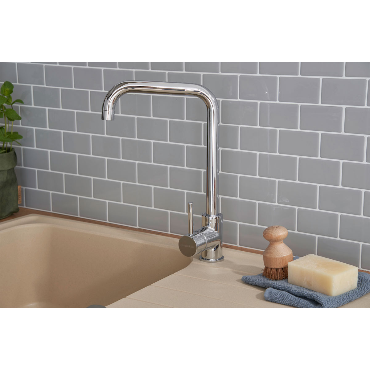 Respekta Spüle beige 100 cm Massivgranit Bild 11