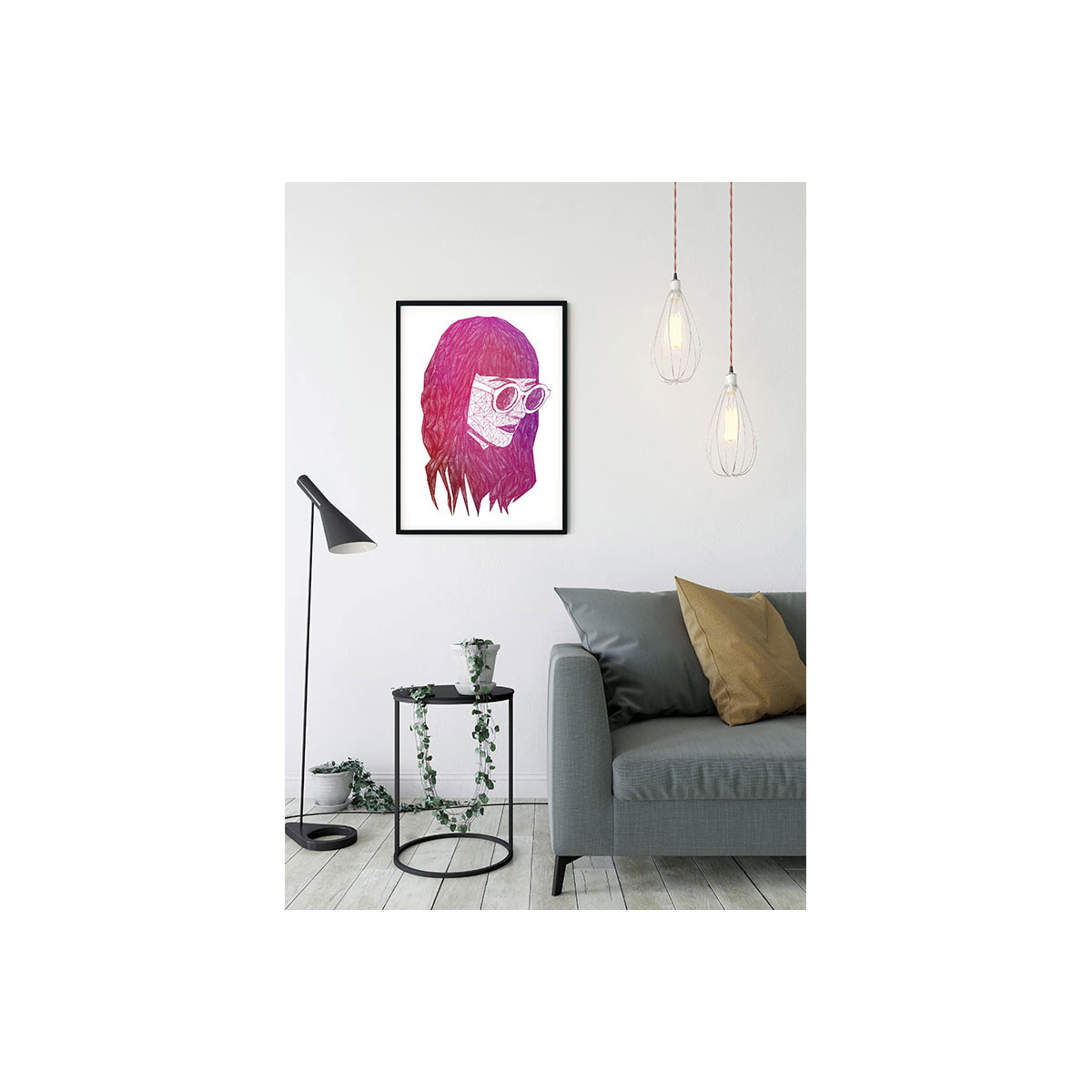 Komar  Wandbild Grid Pink 40x50 cm Bild 4