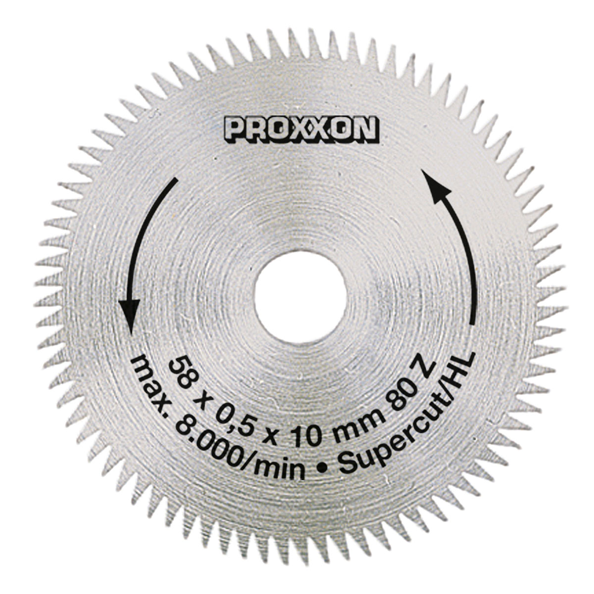 Proxxon Micromot KreissägeblattSuper-Cut 58 mm 80 Zähne