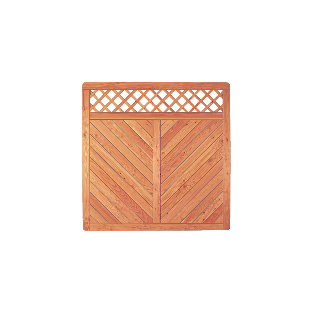 TETZNER & JENTZSCH Zaunserie „SKAGEN“, Lärche, 180 x 180 cm, Rahmen 45/90 mm