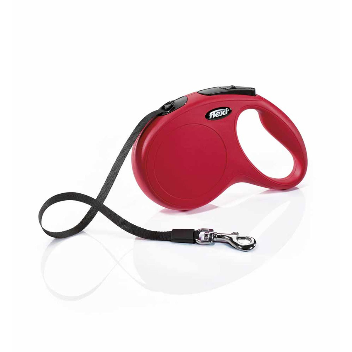 Flexi  Gurt-Leine New Classic rot M 5m