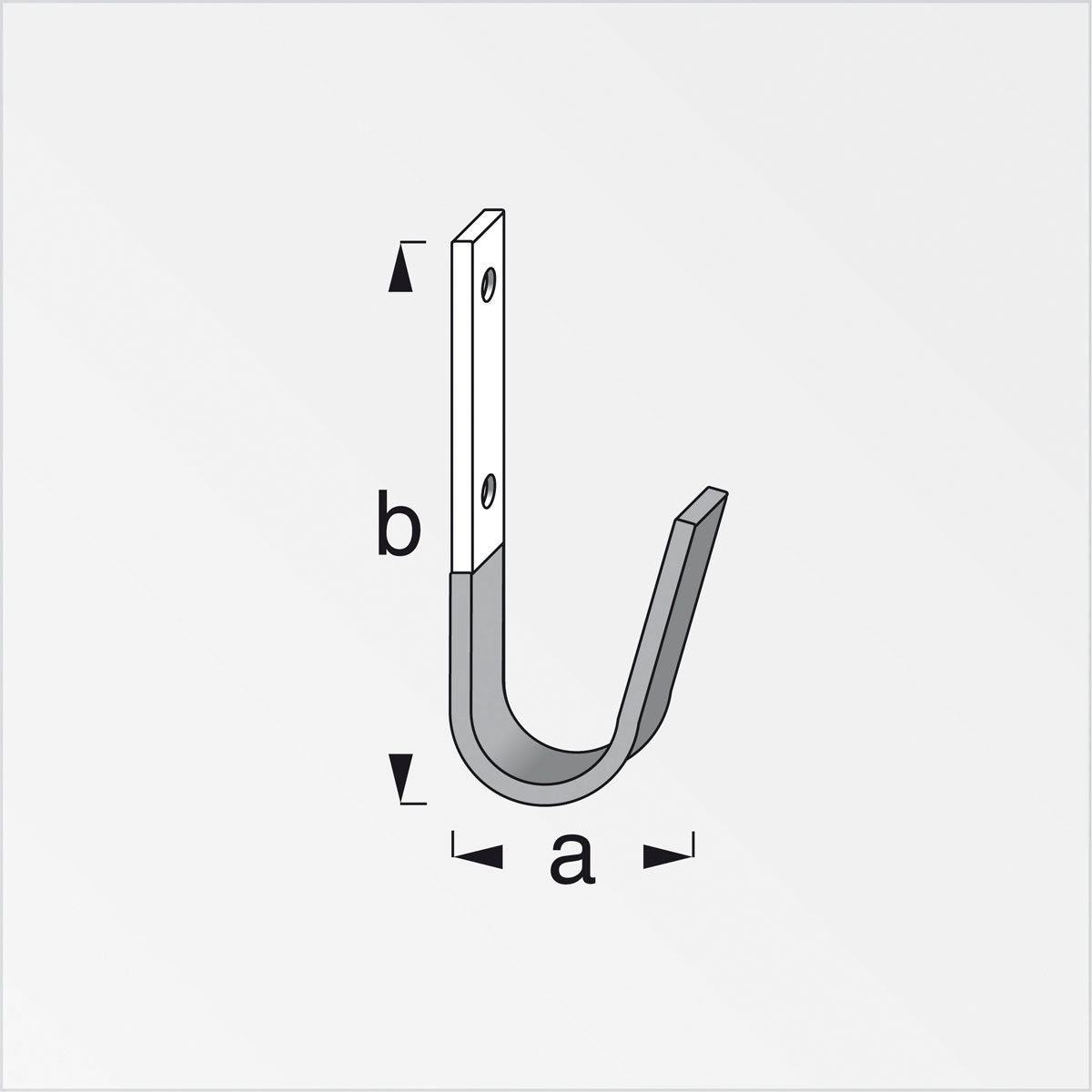 MyTool Unihaken 82 x 35 mm verzinkt gummiert rot Bild 2