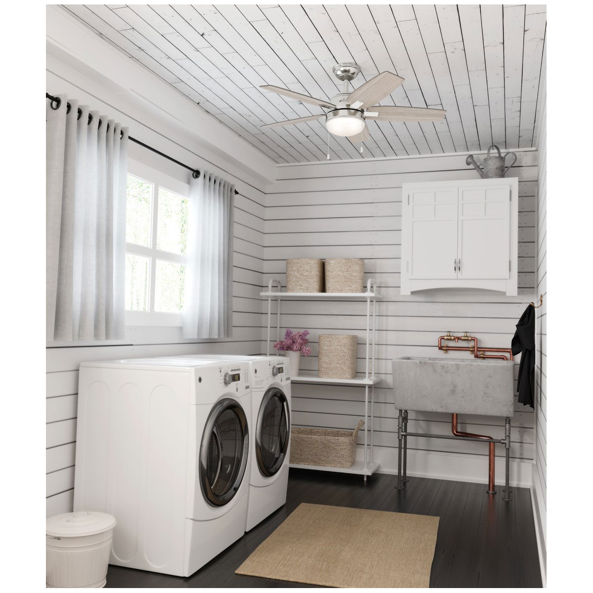 Hunter Fan Hunter Deckenenventilator Arcot 117 cm Nickel gebürstet Bild 9