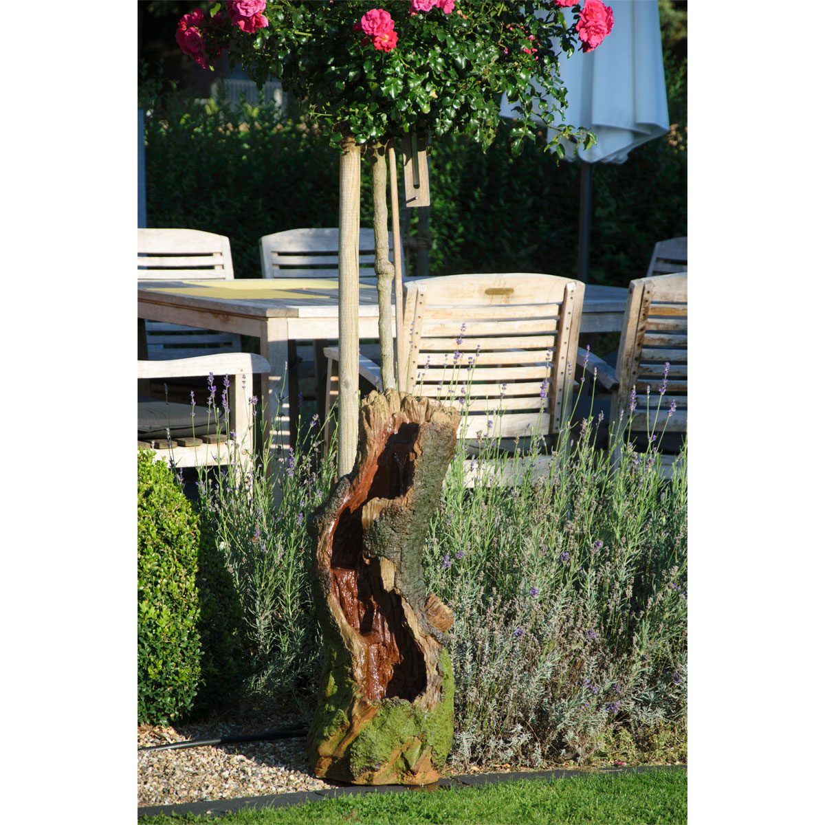 dobar XL Design-Gartenbrunnen 28 x 78 x 33 cm braun/grün Bild 9