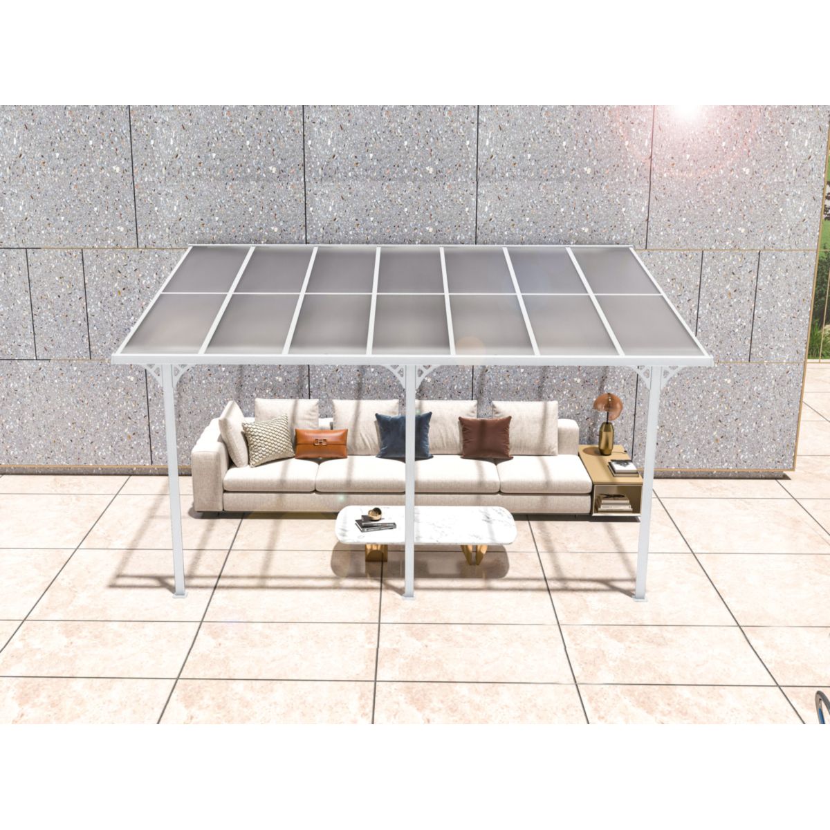 Westmann Terrassenüberdachung Bruce 435 300x435x270 cm Bild 2