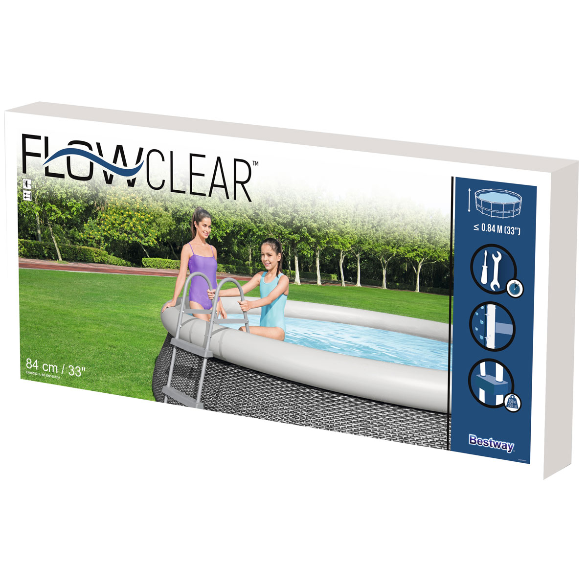 Bestway Poolleiter Flowclear 100 x 45 cm für 76 und 84 cm Höhe Bild 5