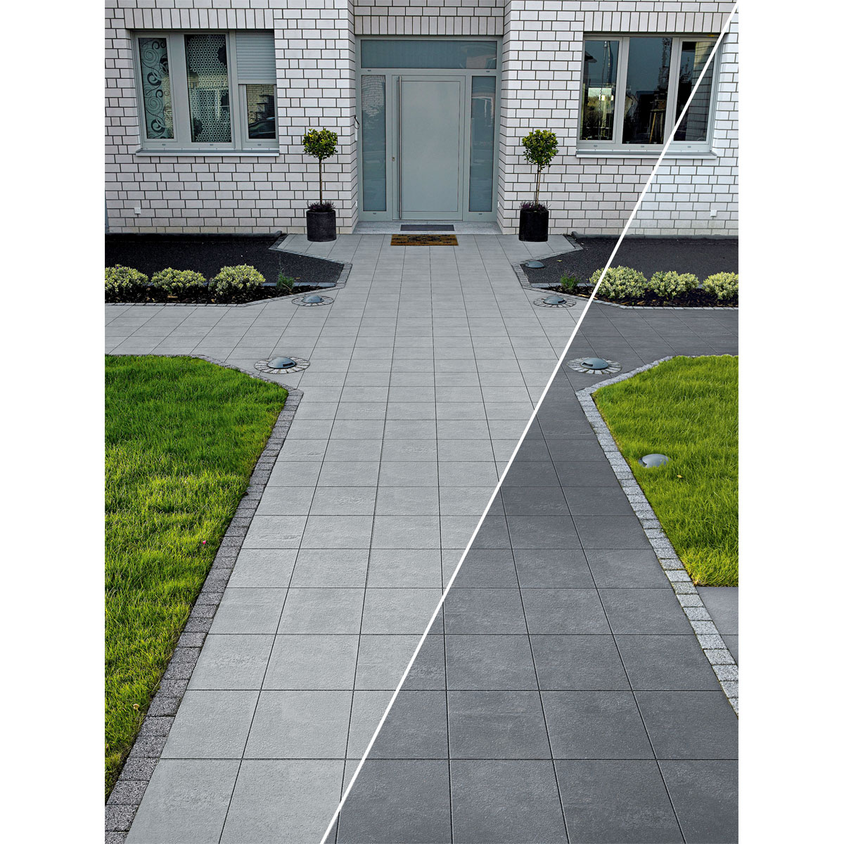 Lusit  Beton-Gehwegplatte anthrazit 30 x 30 x 4 cm Bild 4