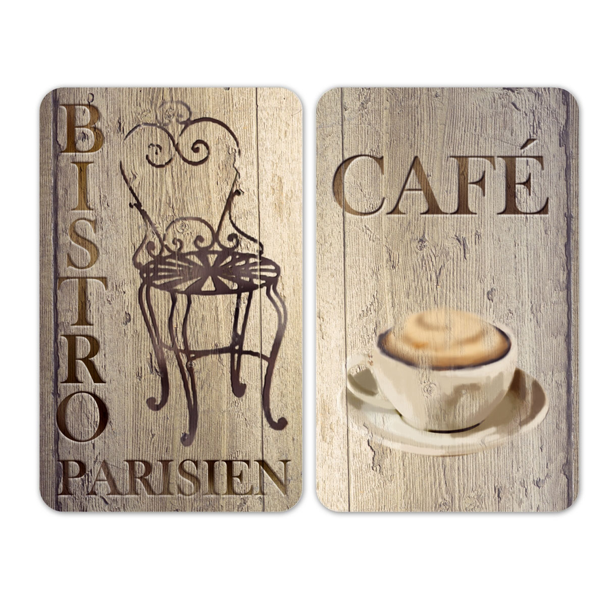 Wenko Herdabdeckplatte Bistro 2er Set Bild 2