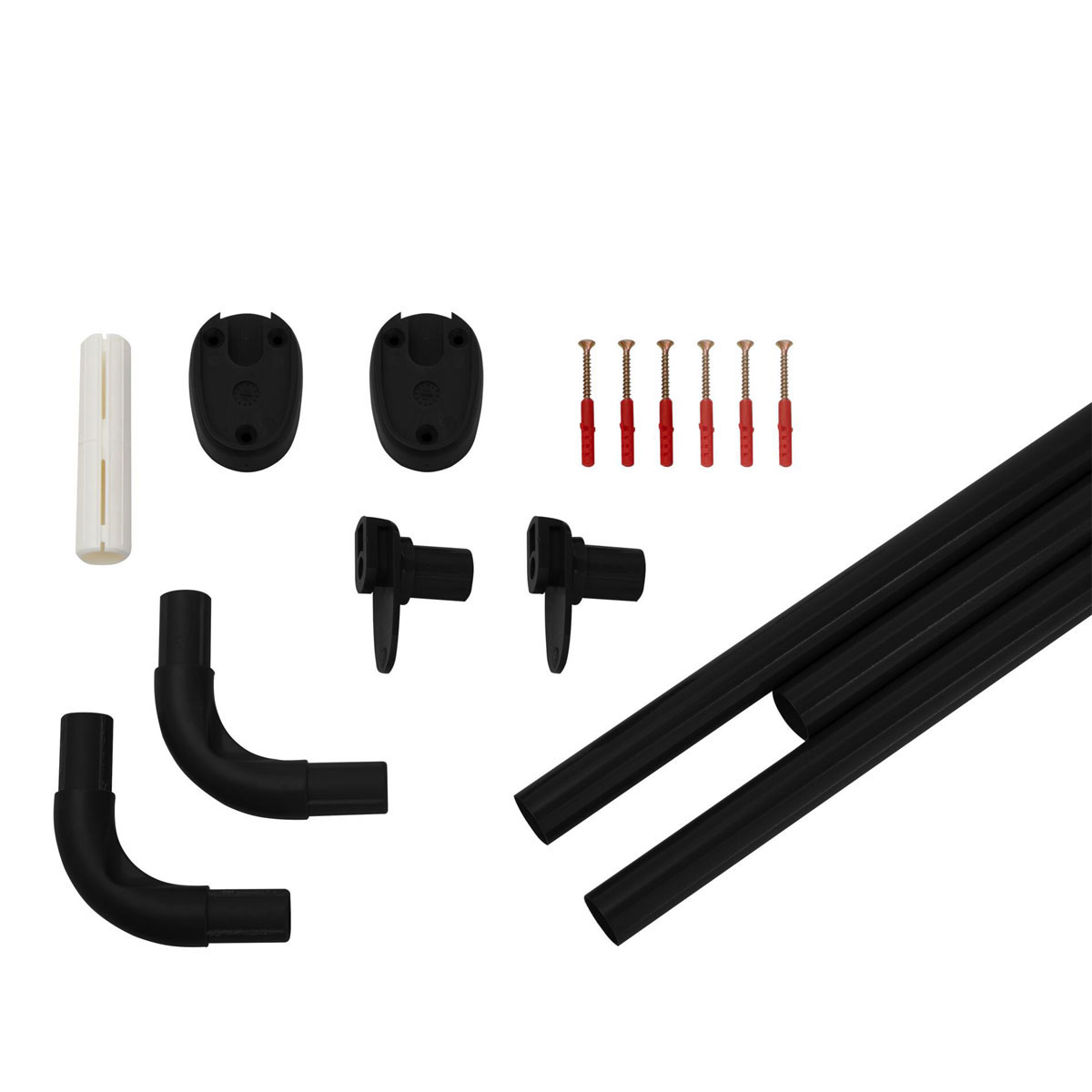 Ridder  Universal-Duschstange Wien Durchmesser 25 mm schwarz Bild 3