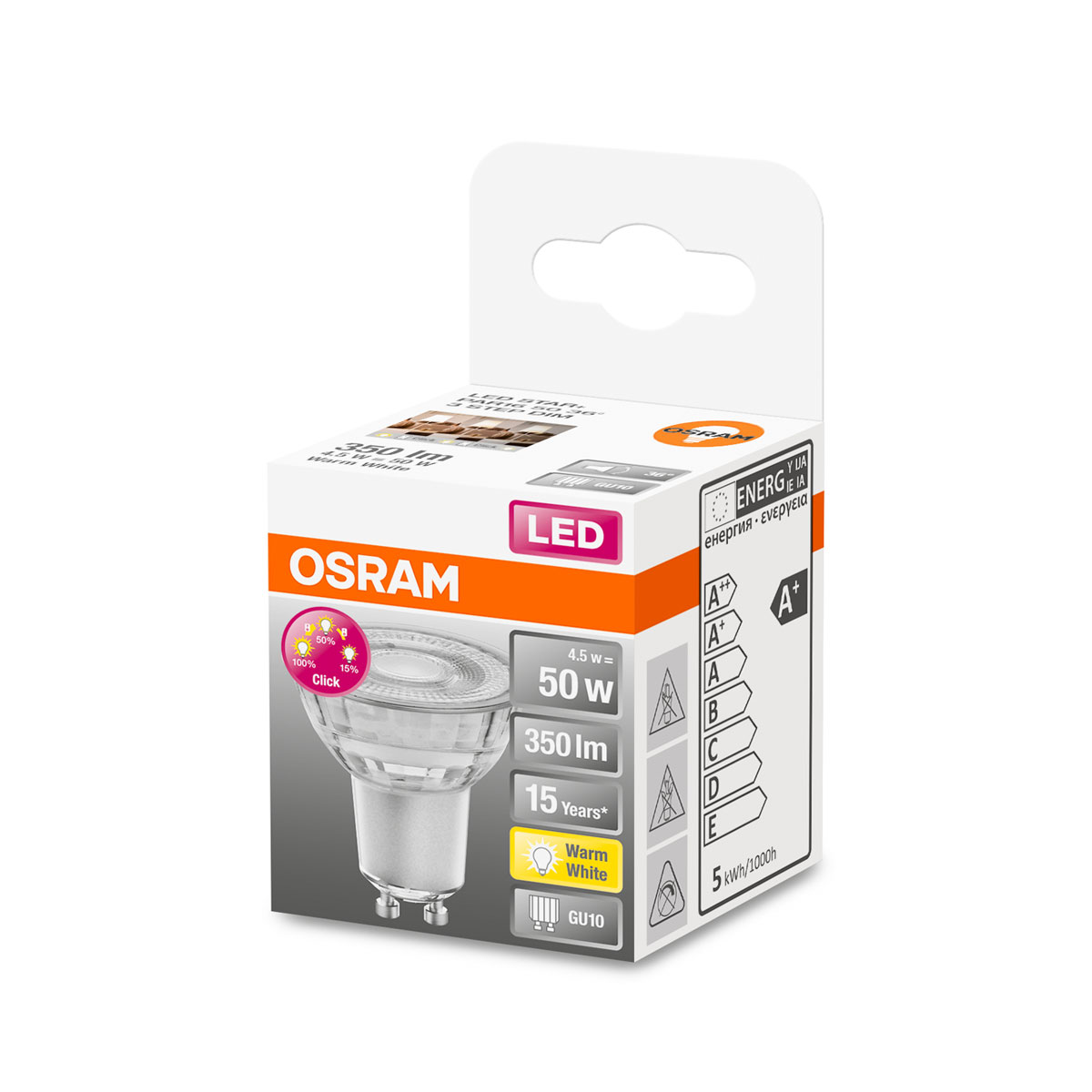 Osram LED-Reflektor GU10 50W dimmbar Klicksystem Bild 2