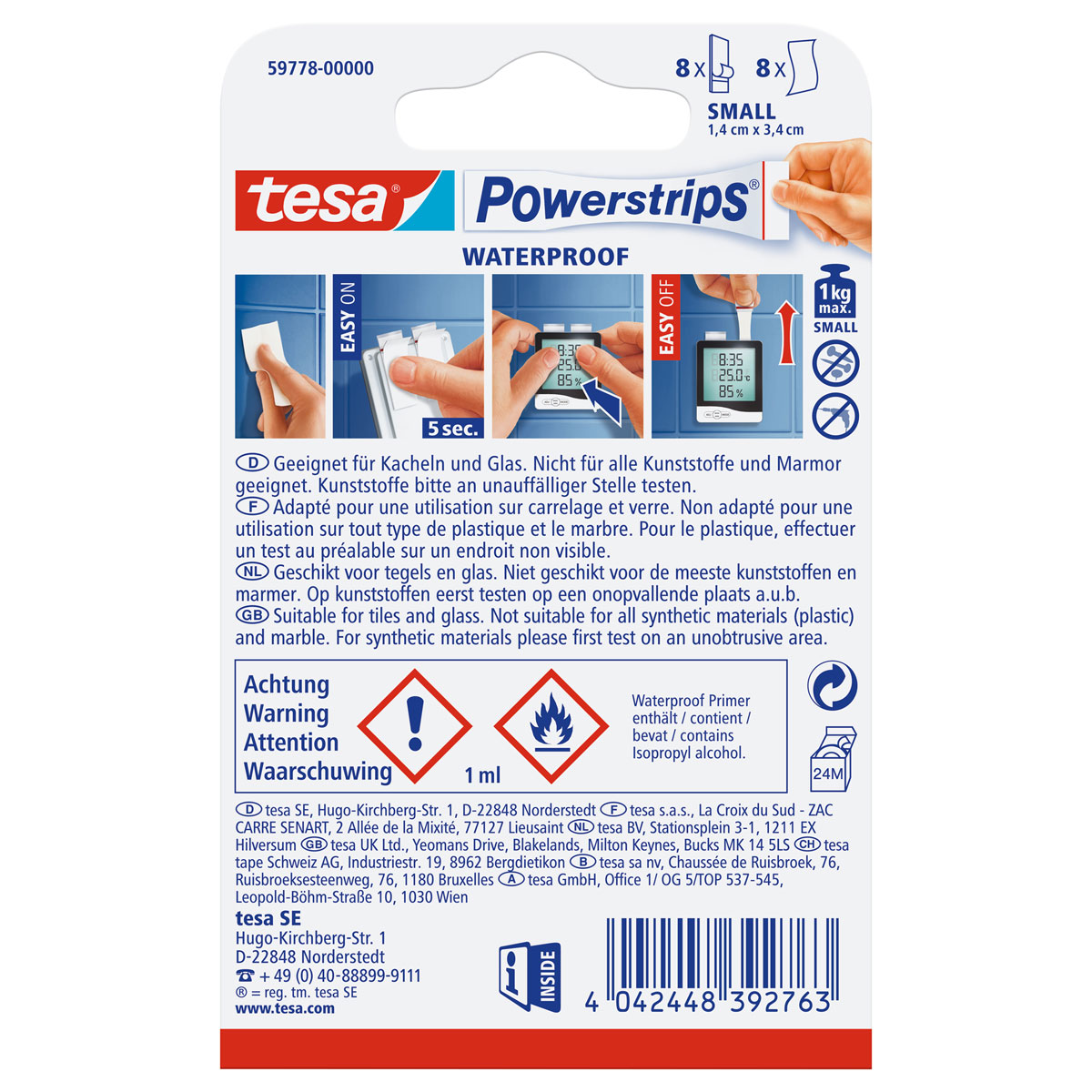 Tesa Powerstrips Waterproof Small Bild 2
