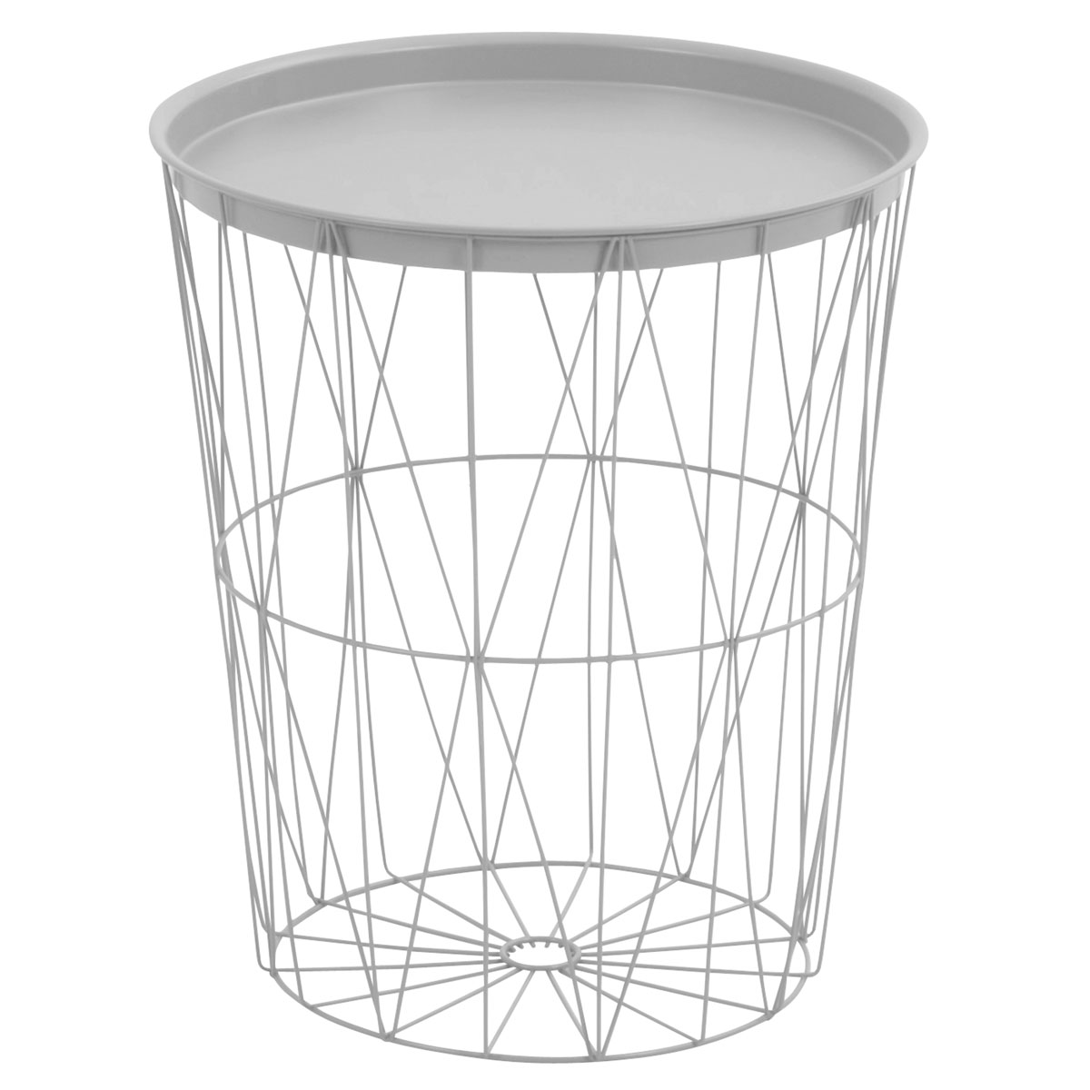 Beistelltisch weiß Stahl