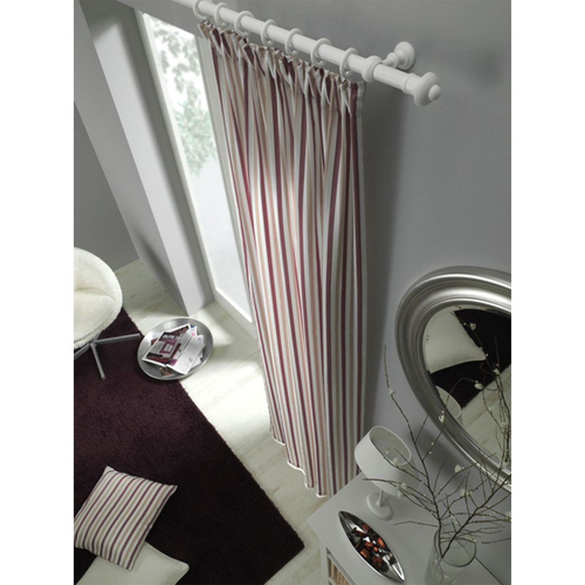 Gardinia Gardinenstange Bifo Durchmesser 28 mm 160 cm weiß Bild 2