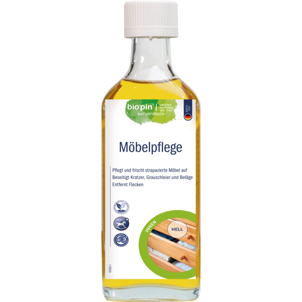 Biopin Möbel-Pflege Hell 0,250 l