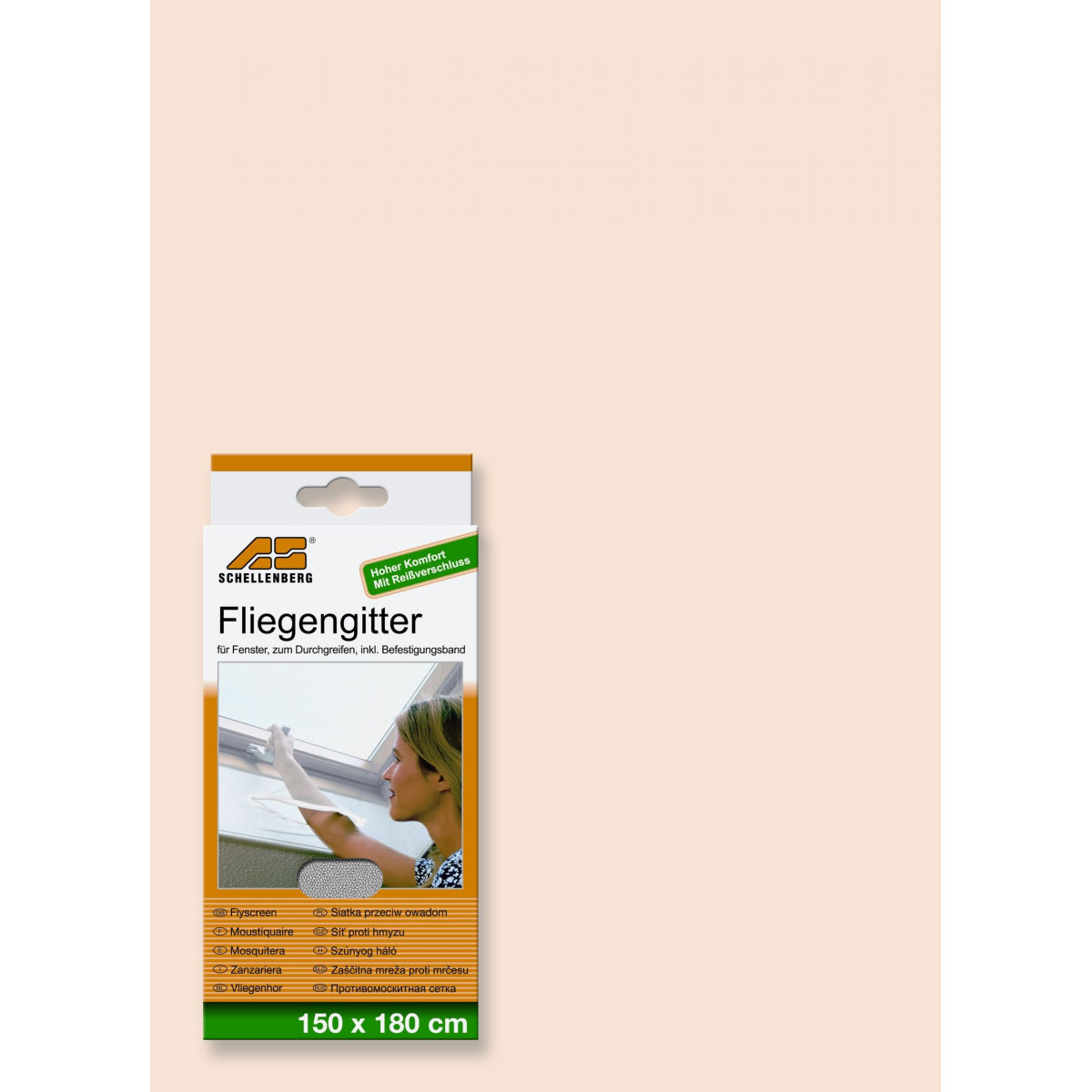 Schellenberg Fliegengitter 150 x 180 cm weißDachfenster