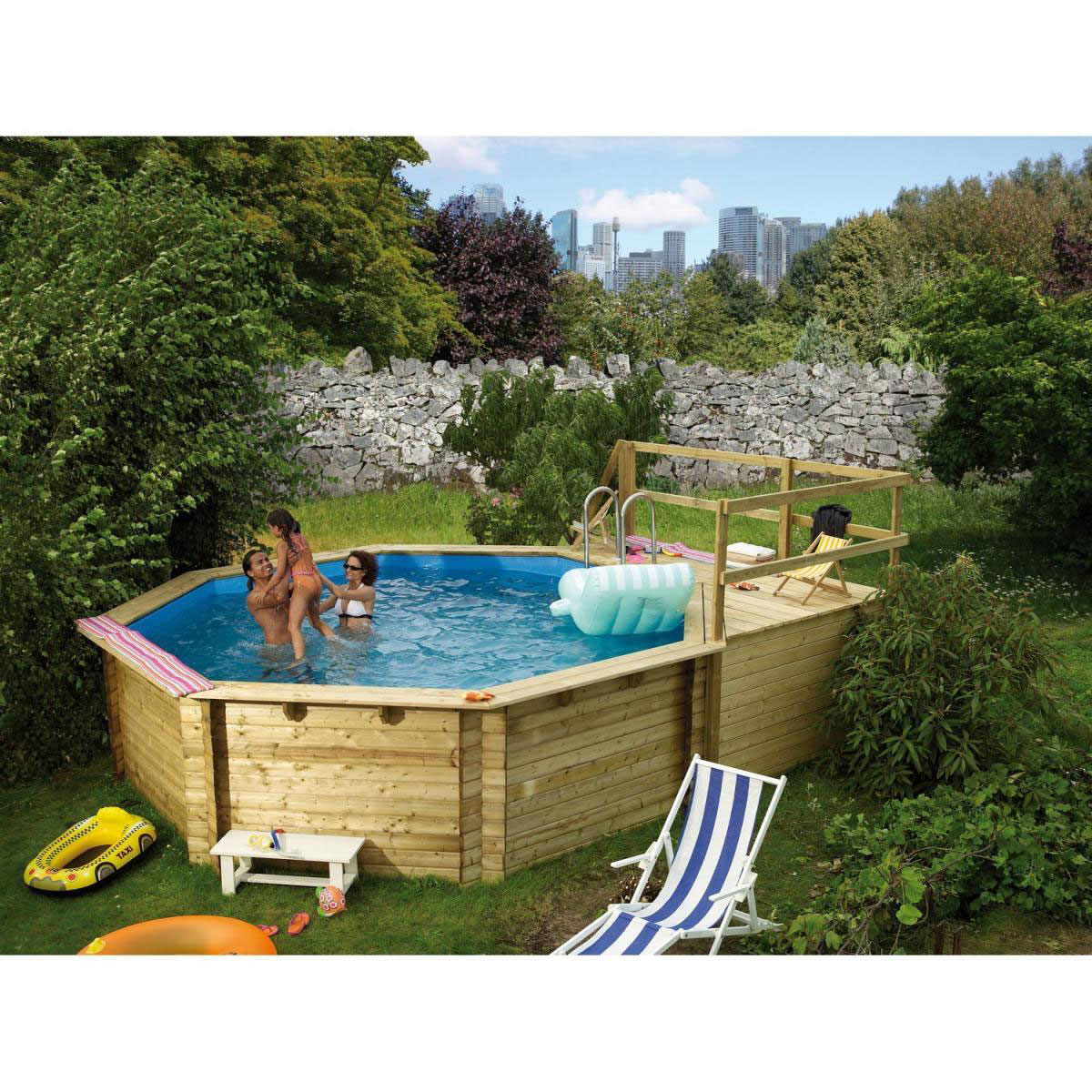 Karibu Pool 2 Variante C inkl Sonnenterrasse Bild 3