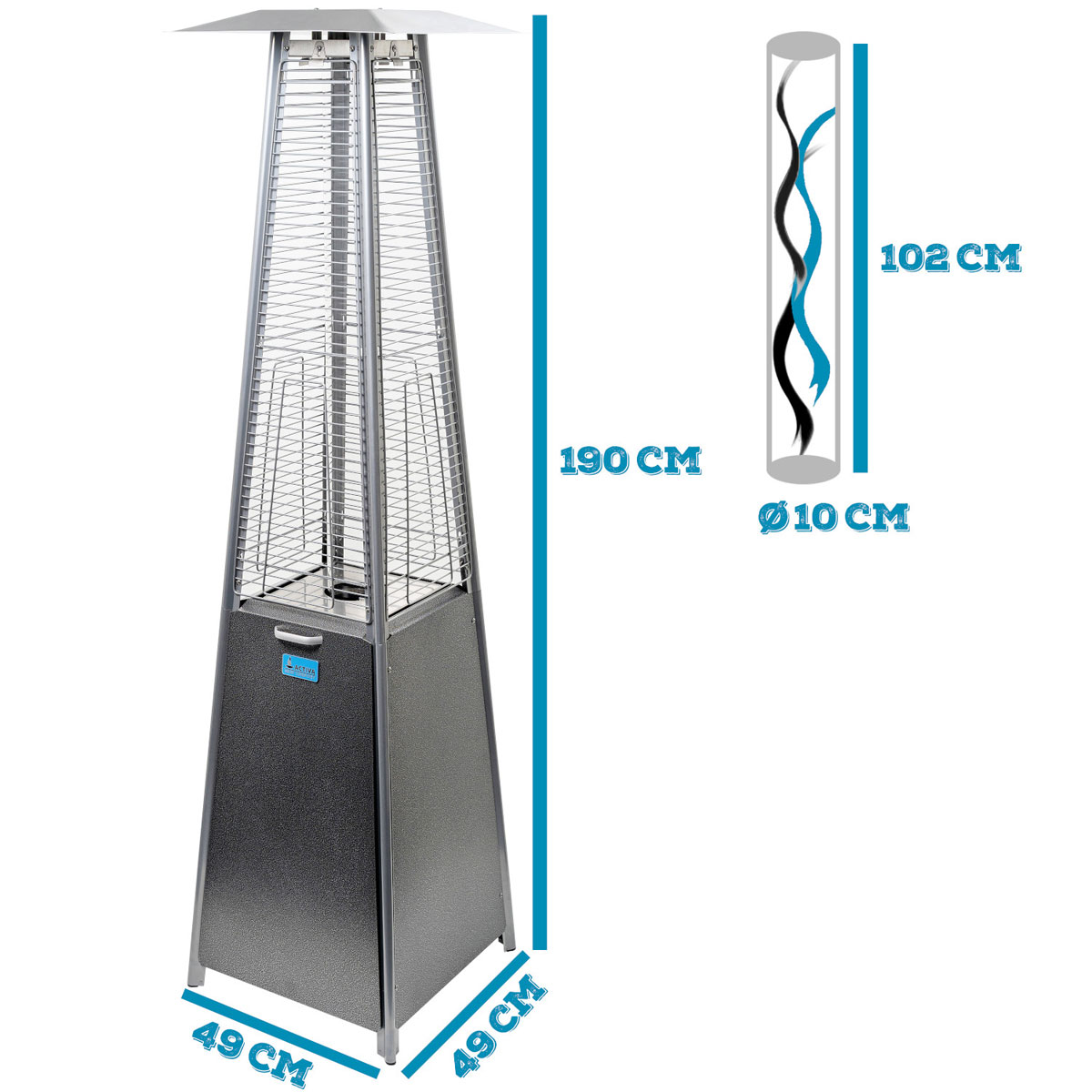 Flammenheizer CHEOPS II weiß Bild 6