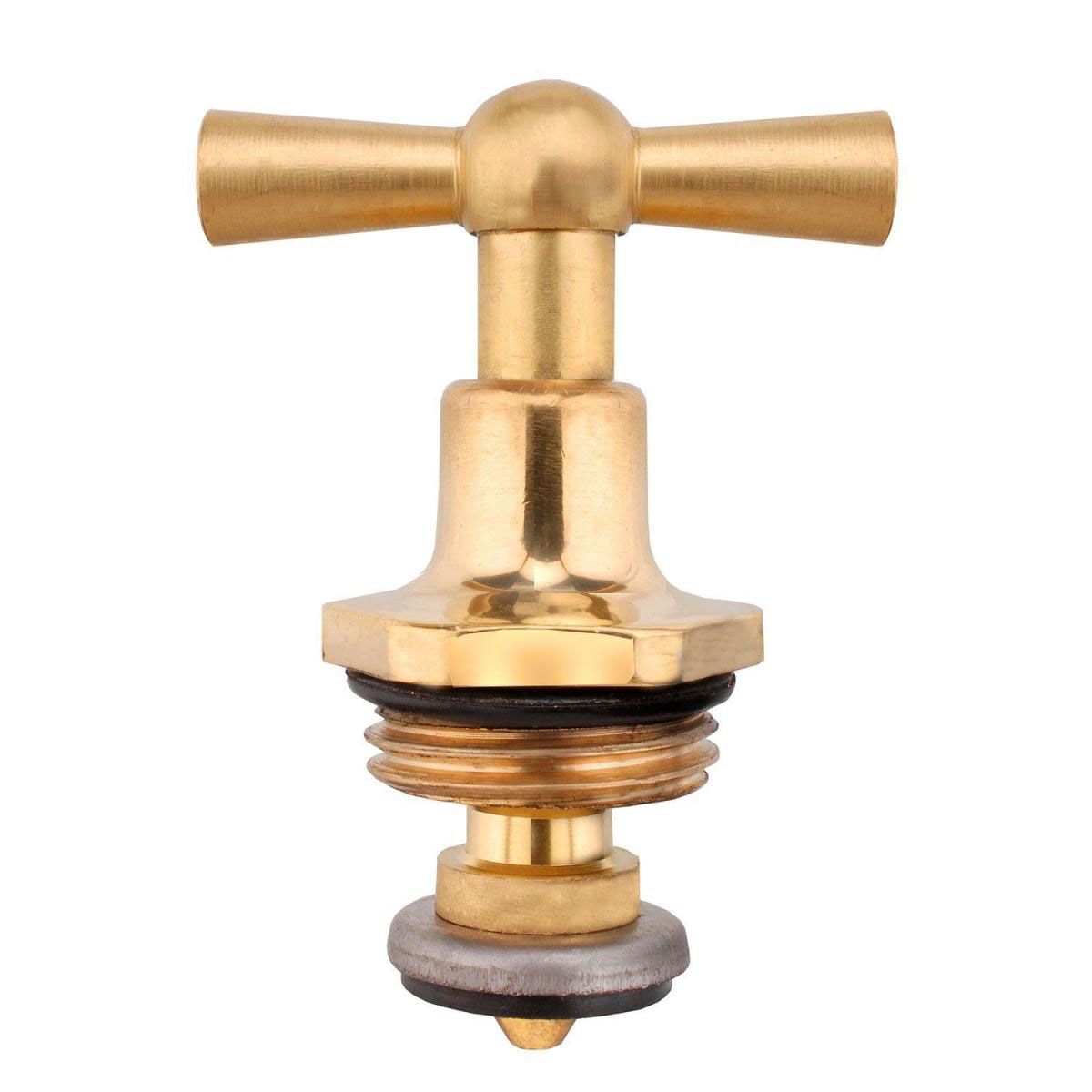 Ventiloberteil mit Knebel 1/2" Messing