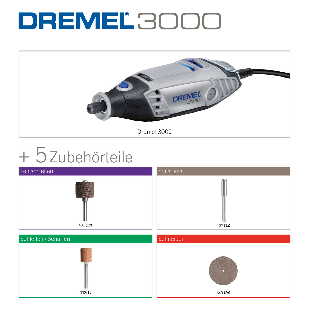 Dremel  Elektro-Multifunktionswerkzeug 3000-5 Bild 3