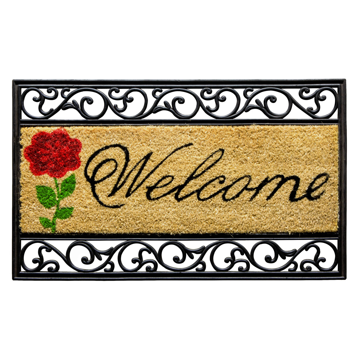 Kokosgummimatte Salome Welcome 45 x 75 cm natur