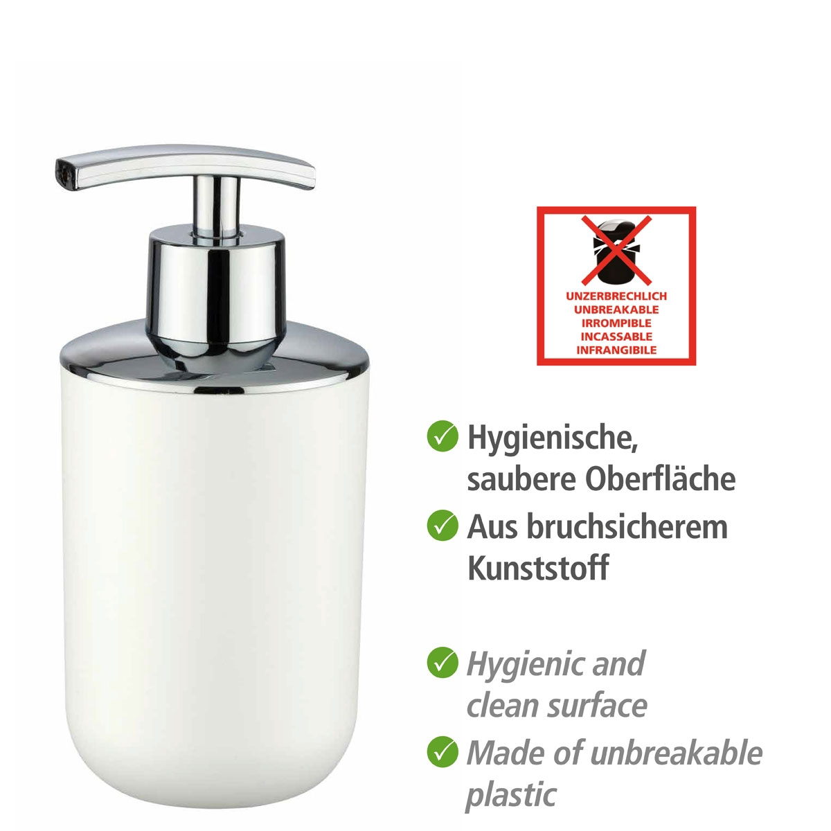 Wenko Seifenspender Brasil weiß 320 ml Bild 2