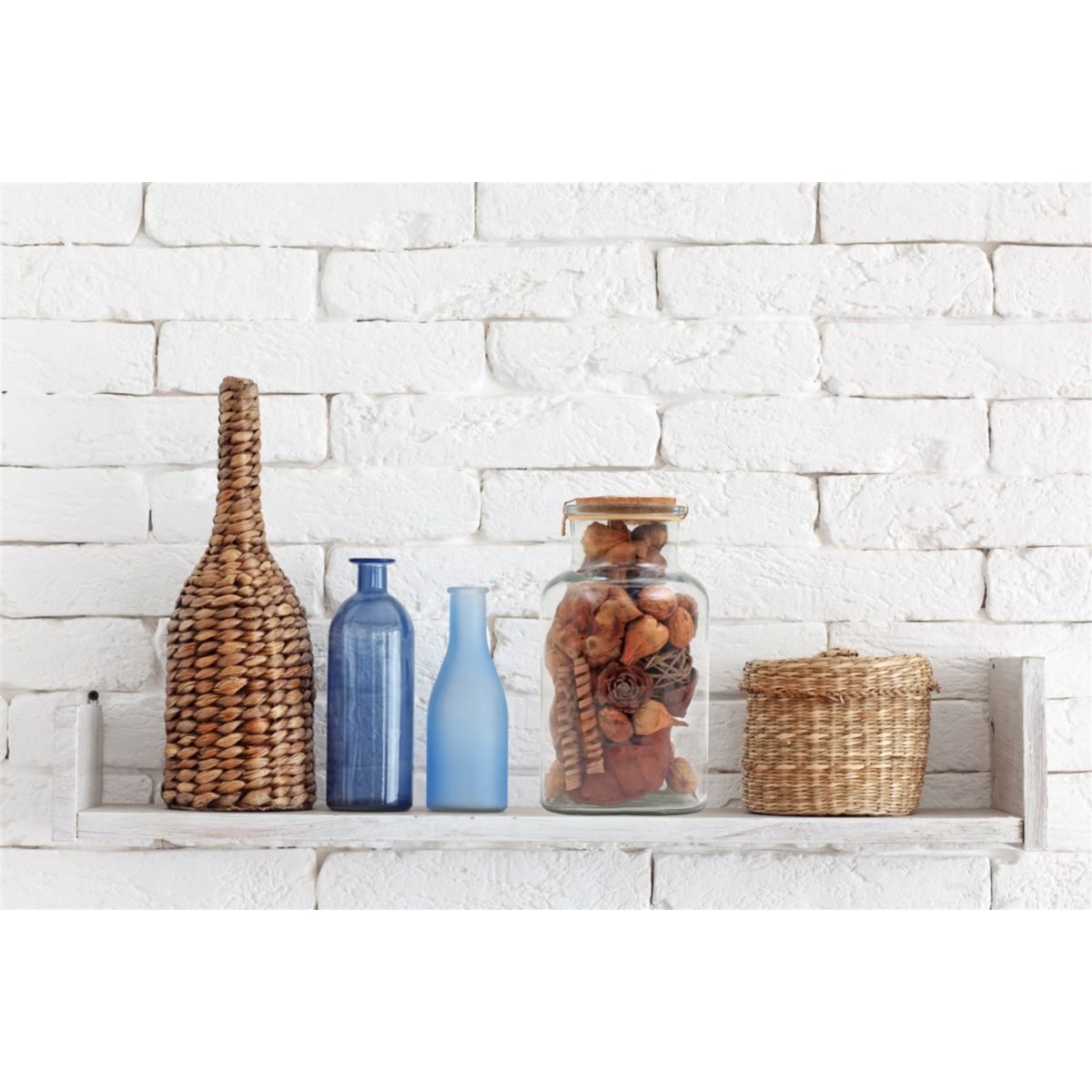 Dekoflasche Flora 110 Hellbraun Bild 4