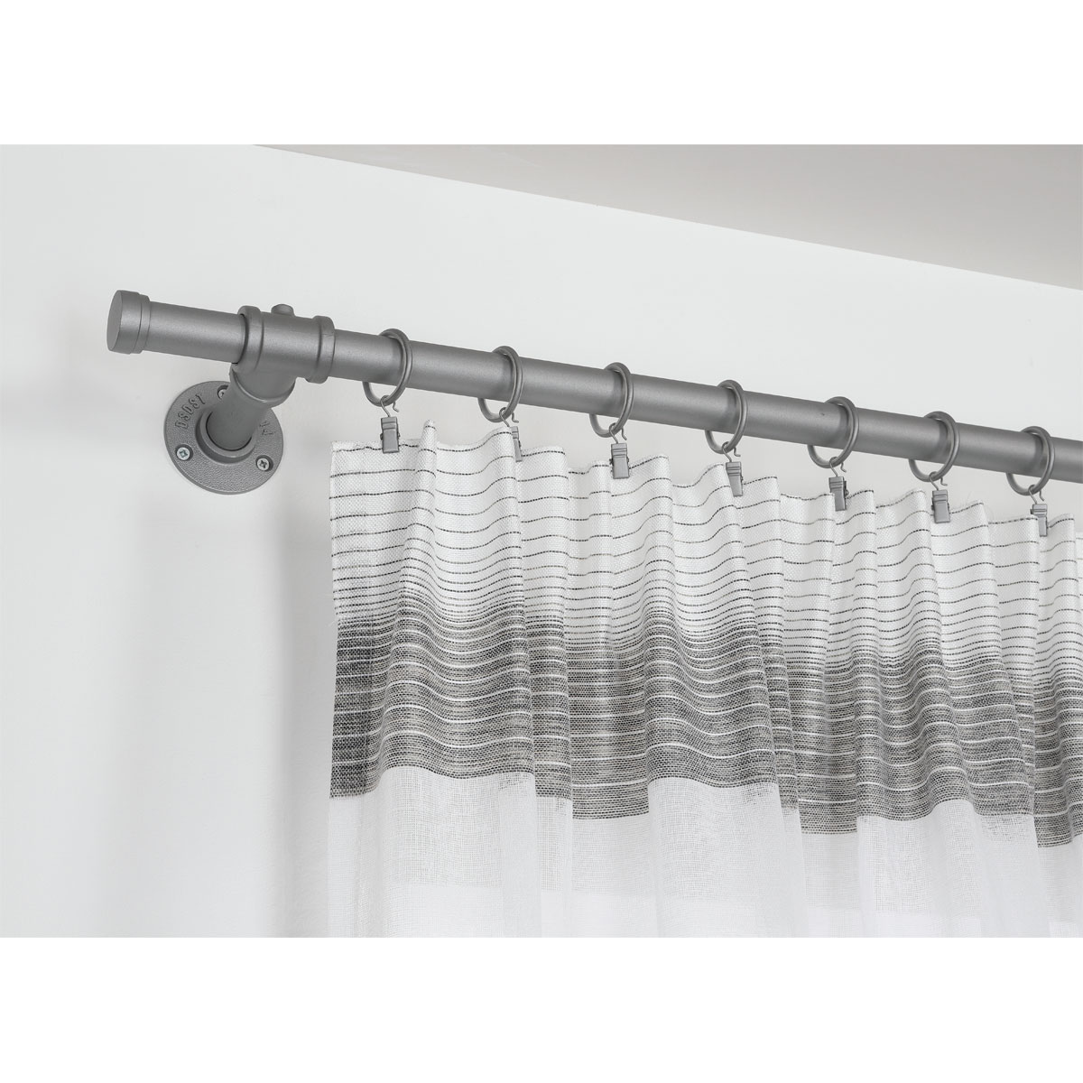 Gardinia Gardinenstange Industrial Home silber 1,6 m Bild 7