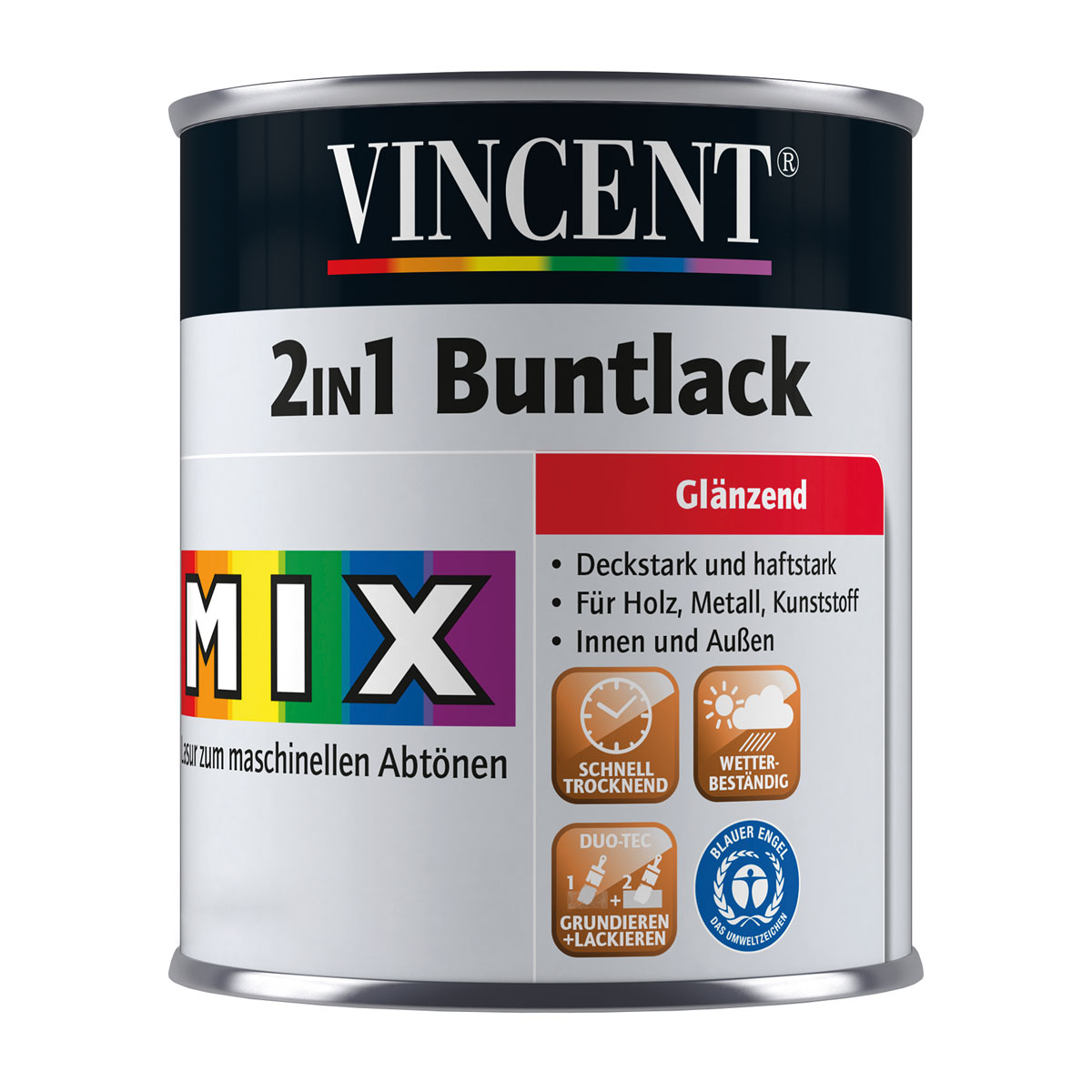 Vincent  Lack2in1 Buntlack MIX IT! glänzend 2,5 l