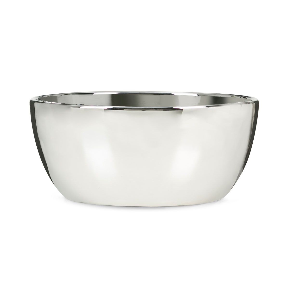 Scheurich Pflanzschale Mirror 420 24 cm rund silber