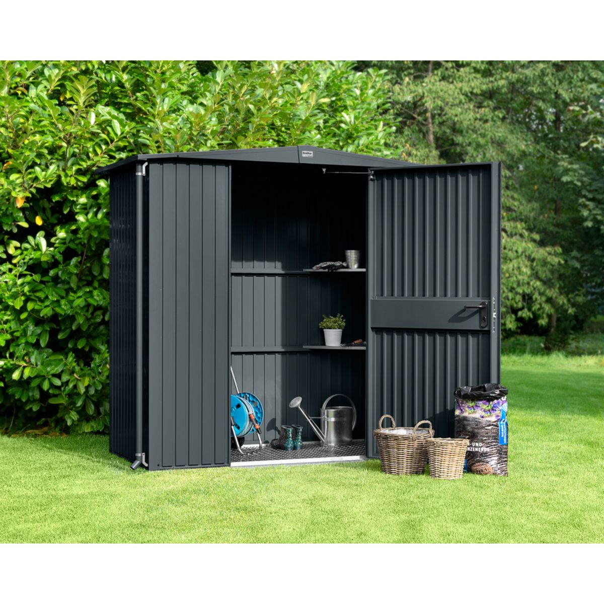 EcoStar  Gerätehaus Trend-STyp 1RAL7016 1 flg Bild 2