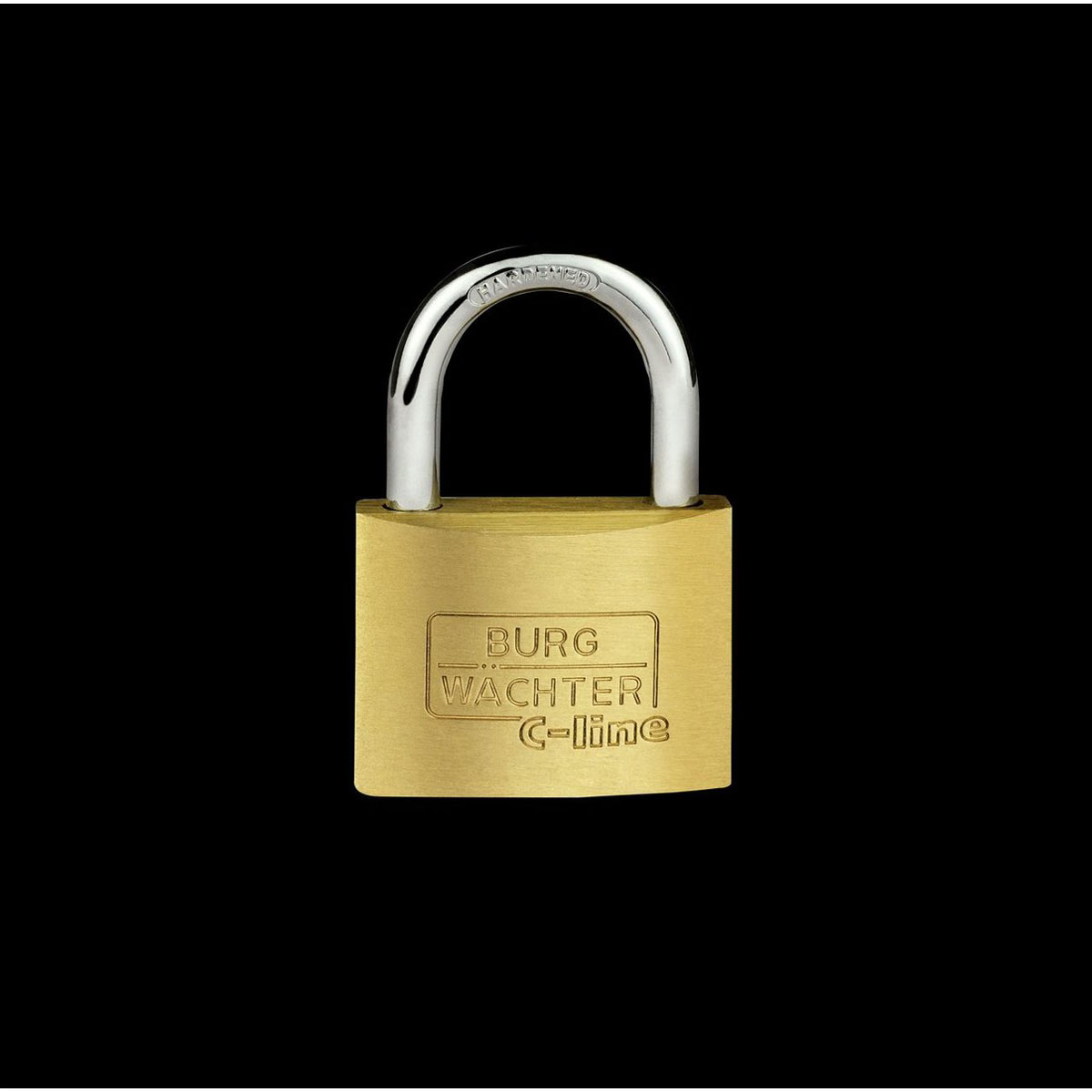 Burg Wächter Zylinder-Vorhängeschloss 222 86,1 60 x 86,1 x 15,7 Messing