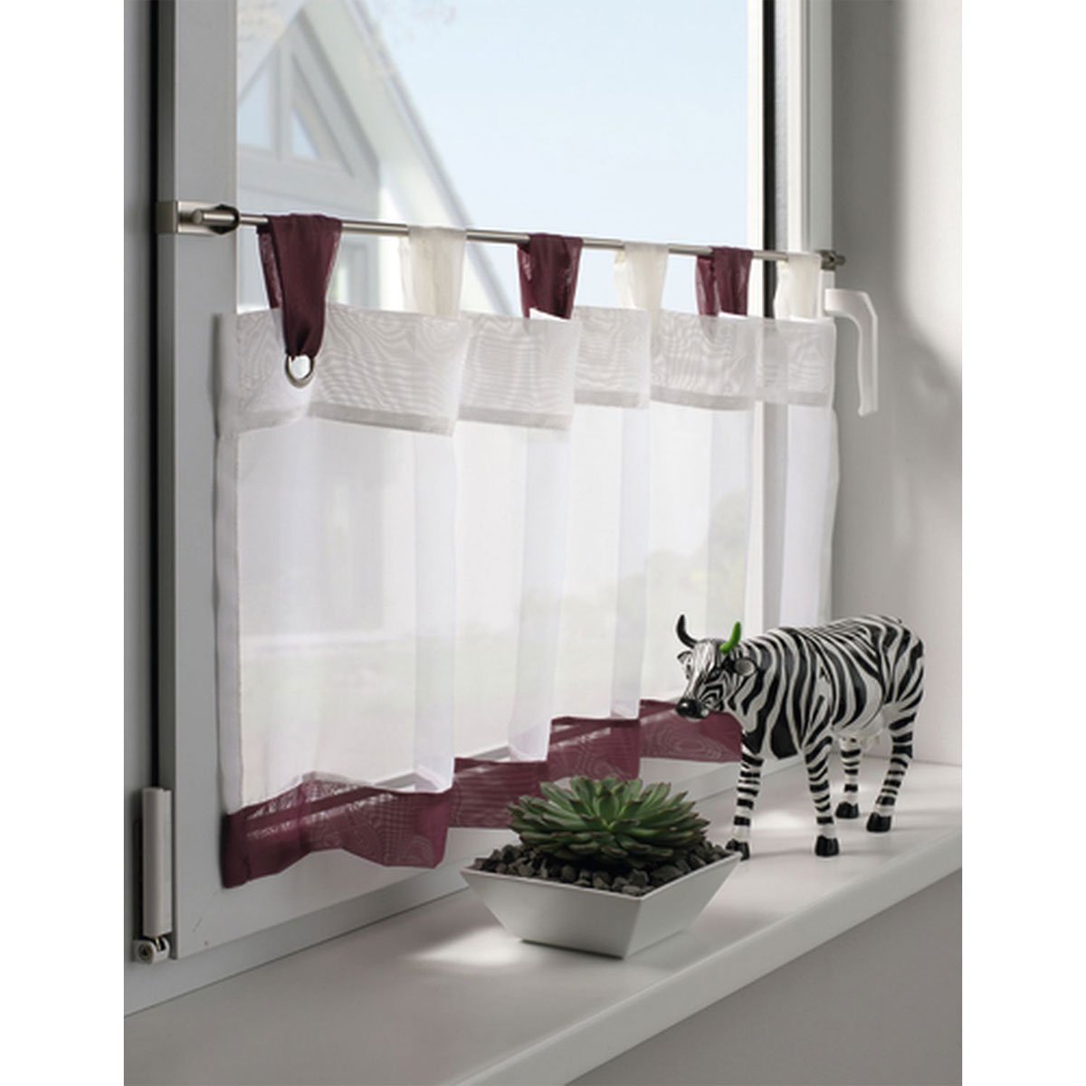 Gardinia Spannvitrage 120-160 cm Durchmesser 9 mm titan Bild 5
