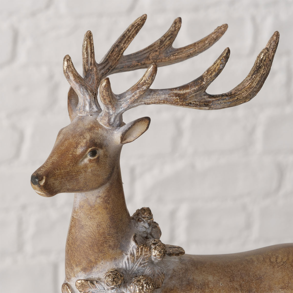 Figur Zorano Hirsch 15x6x27,5 braun Bild 3