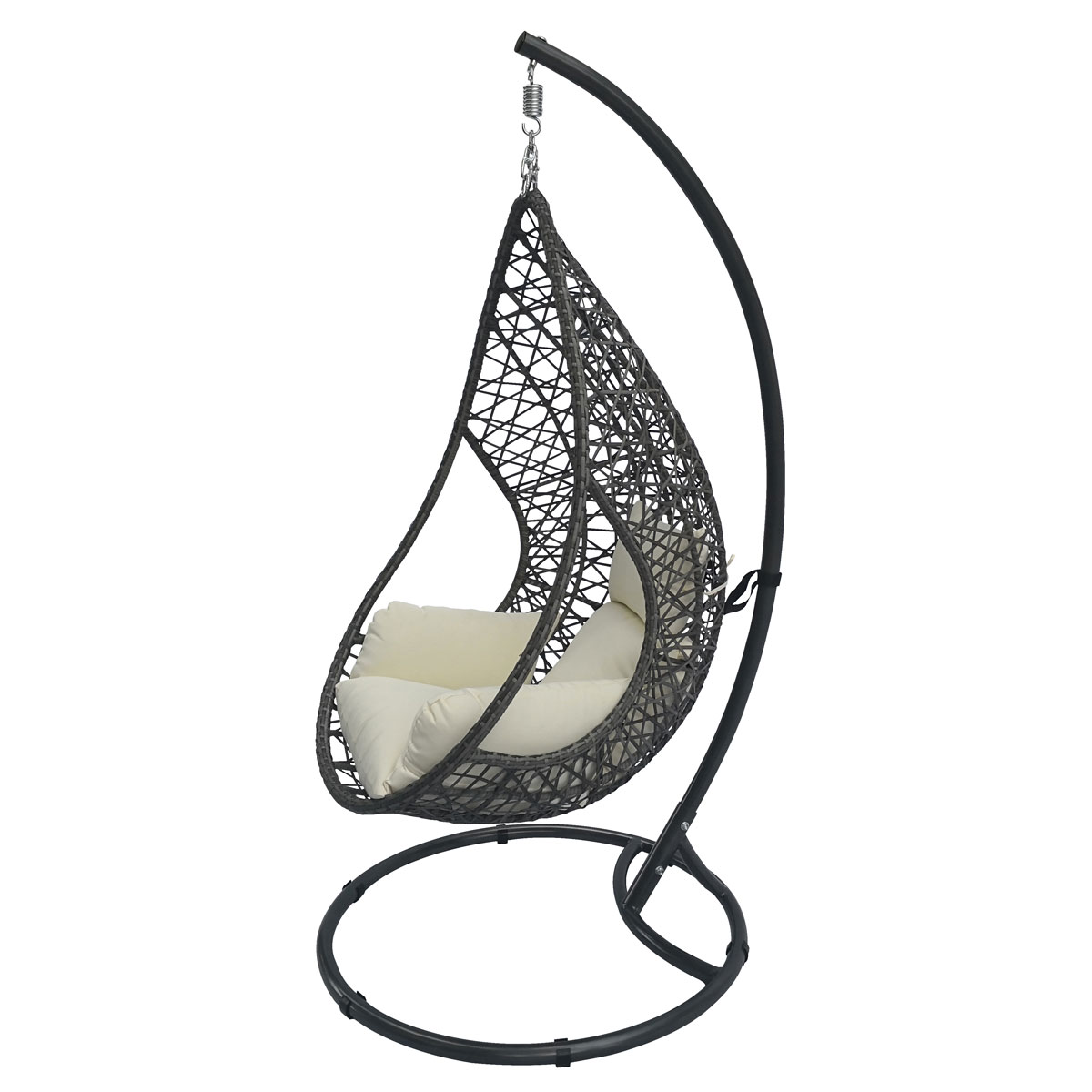 Hängesessel Kuba anthrazit/weiß