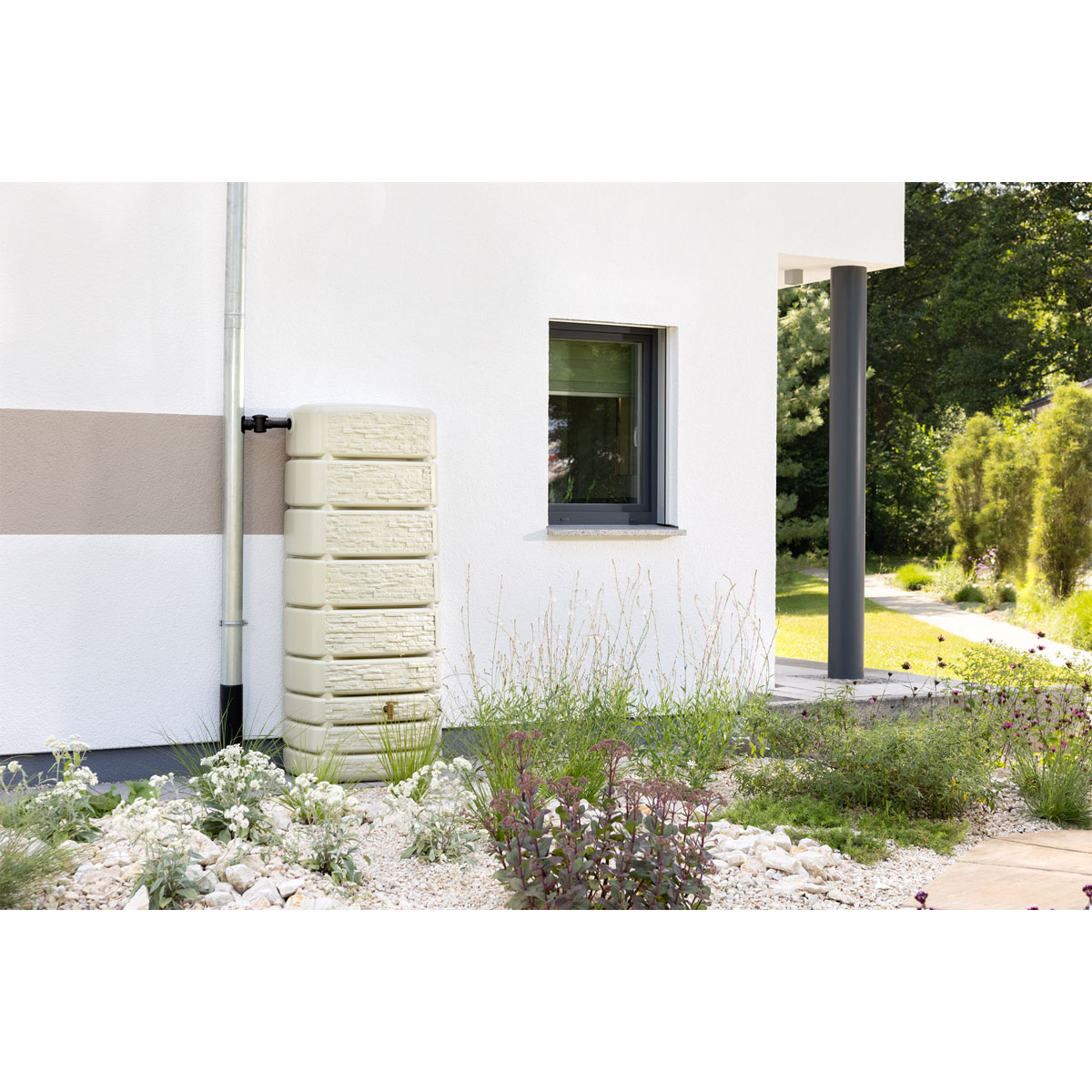 Wandtank SLIM STONE DECOR 500 L sandbeige Bild 5