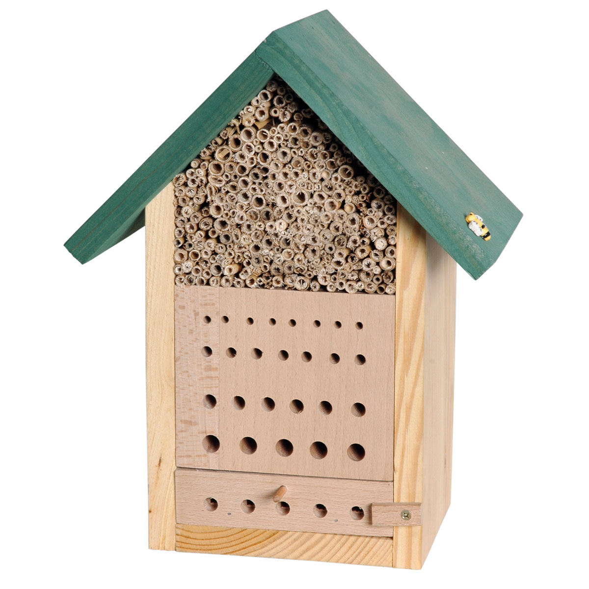 dobar Bienenhaus Maja 23 x 29 x 14 cm grün/beige