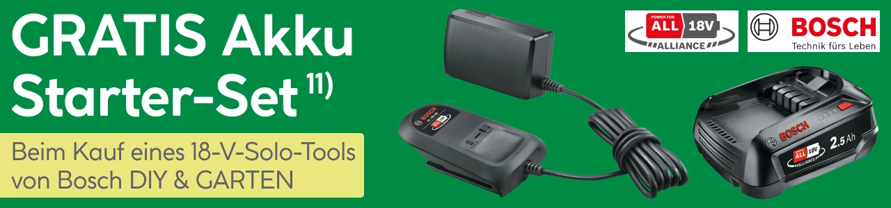 Gratis Bosch Starter Set zu ausgewählten Bosch Artikeln