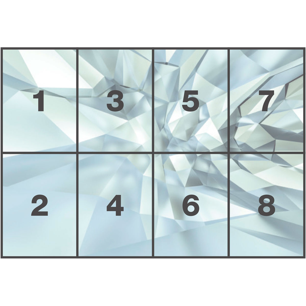 Komar  Papier Fototapete 3D Crystal Cave 368x254 cm Bild 3