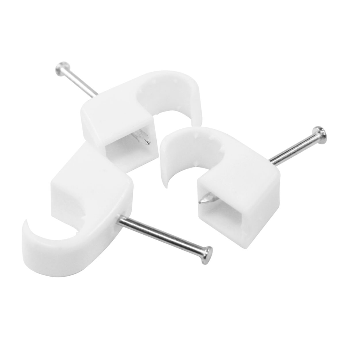 Basic Express-Schellen weiß 10-14 mm 75 St.