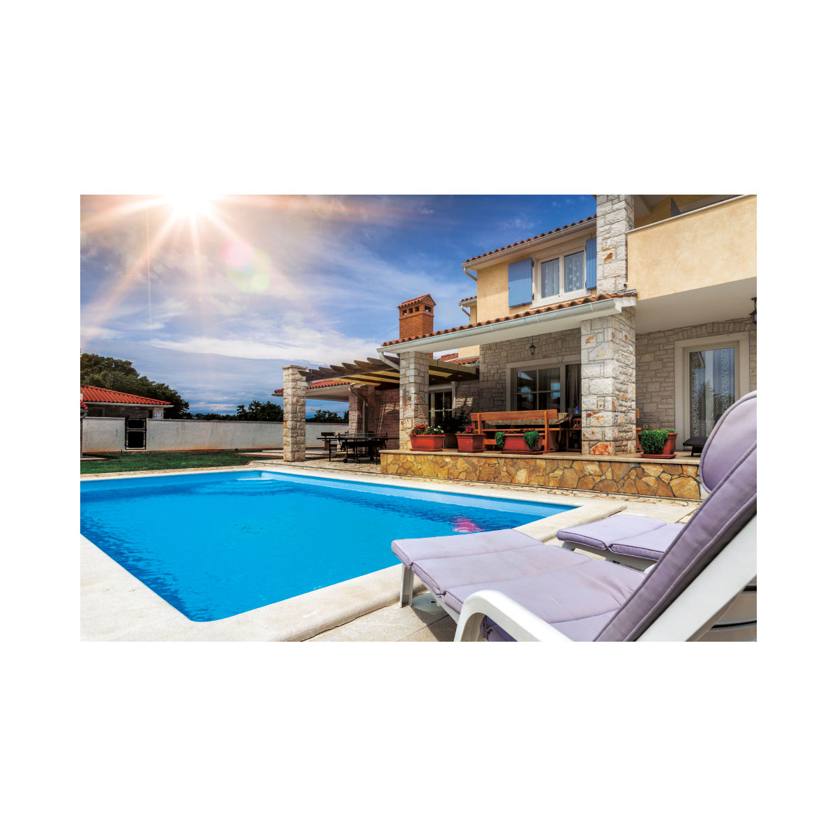 Styroporbecken-Set mit Römertreppe 800 x 400 x 150 cm P25 Bild 1