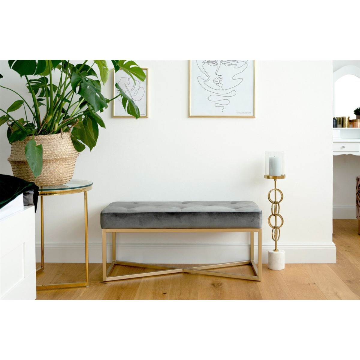 Sitzbank Cameron 125 Grau / Gold Bild 4