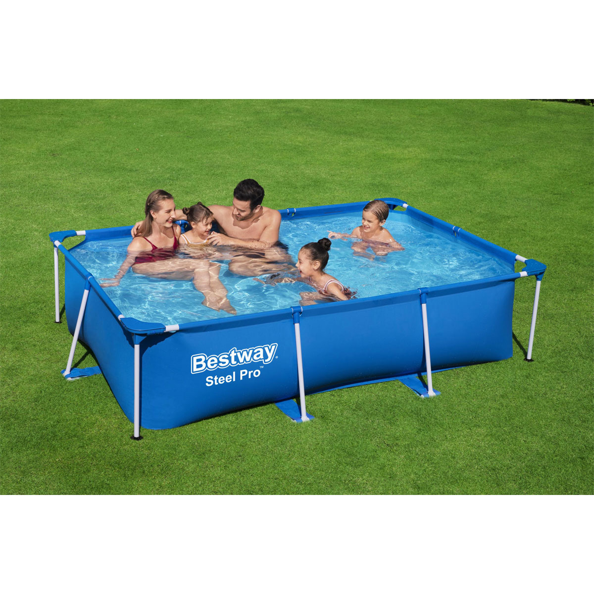 Bestway Stahlrohrbecken Steel Pro 259 x 170 x 61 cm Bild 3