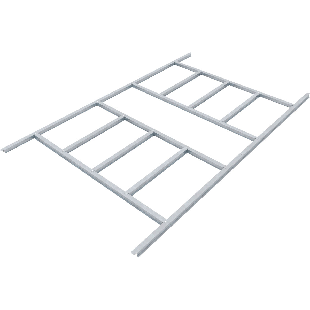 Pergart Bodenfundament „Frankfurt II“, 224x180cm, silber